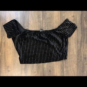 Forever 21 off the shoulder crop top